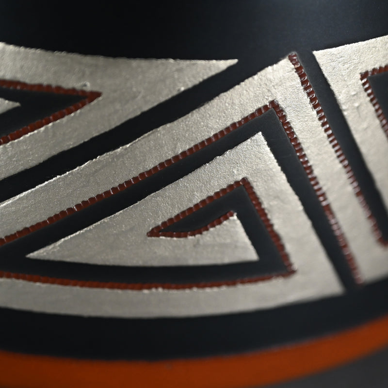 Lightning Pattern Silver & BronzeVessel ー鹿島 和生 "銀銷盛象嵌雷文銅赤銅接合せ鉢"