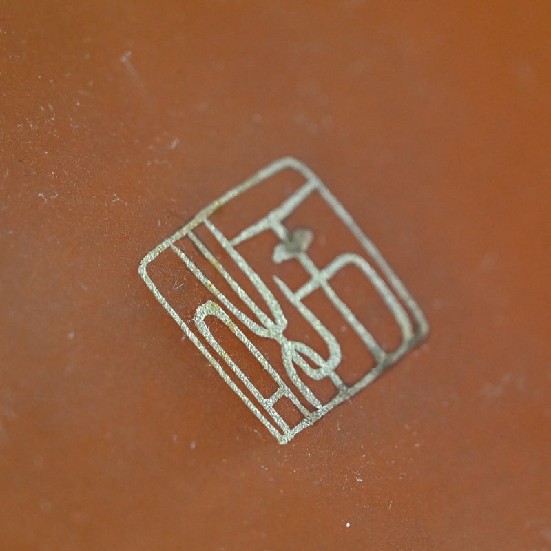 Lightning Pattern Silver & BronzeVessel ー鹿島 和生 "銀銷盛象嵌雷文銅赤銅接合せ鉢"