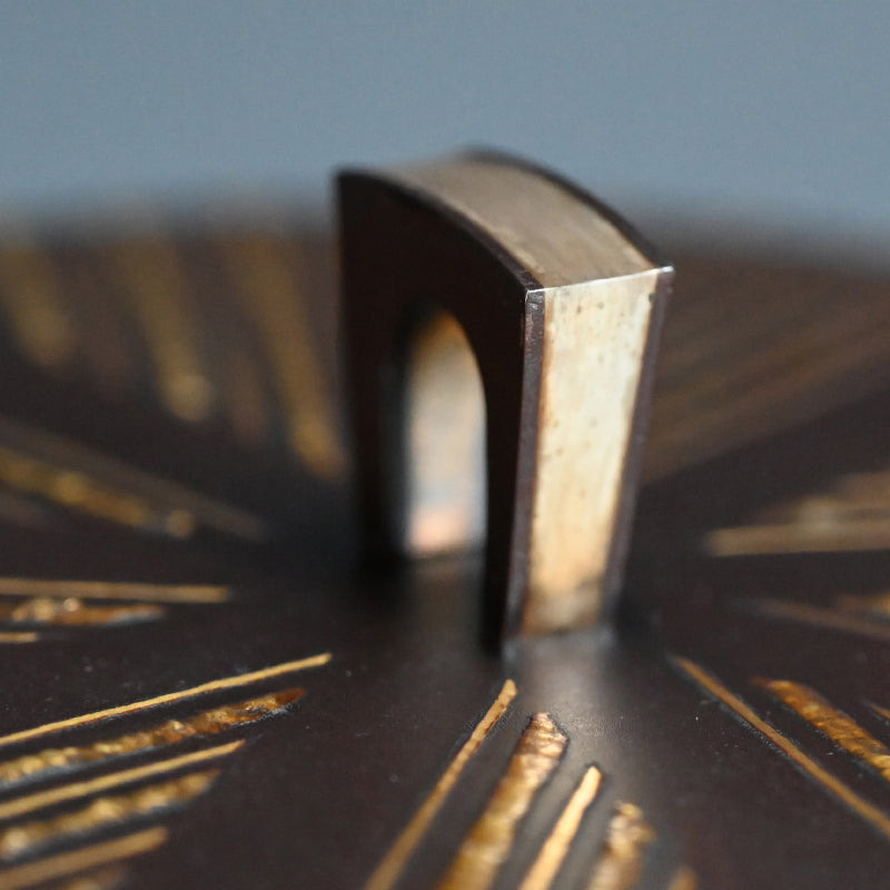 Contemporary Gold Inlay Mizusashi ー鹿島 和生 “銷盛線文鉄水指”