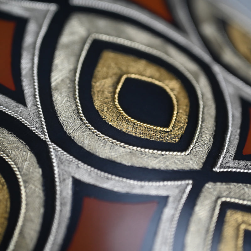 Contemporary Metal-craft Vase ー鹿島 和生 "象嵌金彩銅赤銅合せ花器"