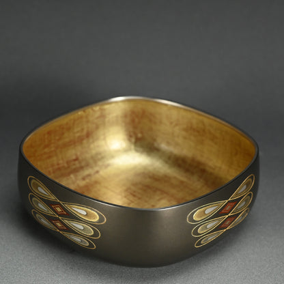 Contemporary Metal-craft Vessel ー鹿島 和生 "象嵌朧銀四方鉢"