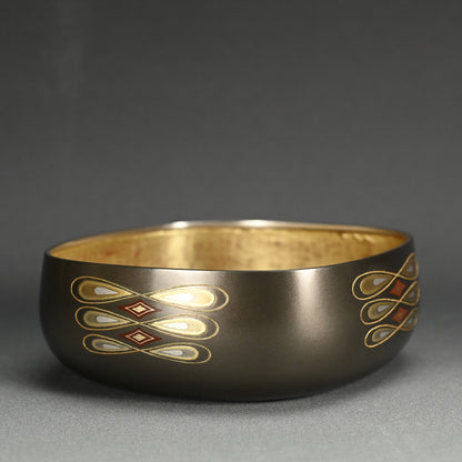 Contemporary Metal-craft Vessel ー鹿島 和生 "象嵌朧銀四方鉢"