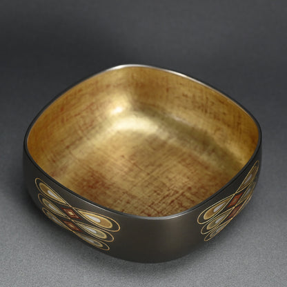 Contemporary Metal-craft Vessel ー鹿島 和生 "象嵌朧銀四方鉢"