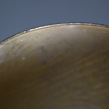 Contemporary Swirling Pattern Metal Vase ー鹿島 和生 “布目象嵌銷盛流渦文花器”