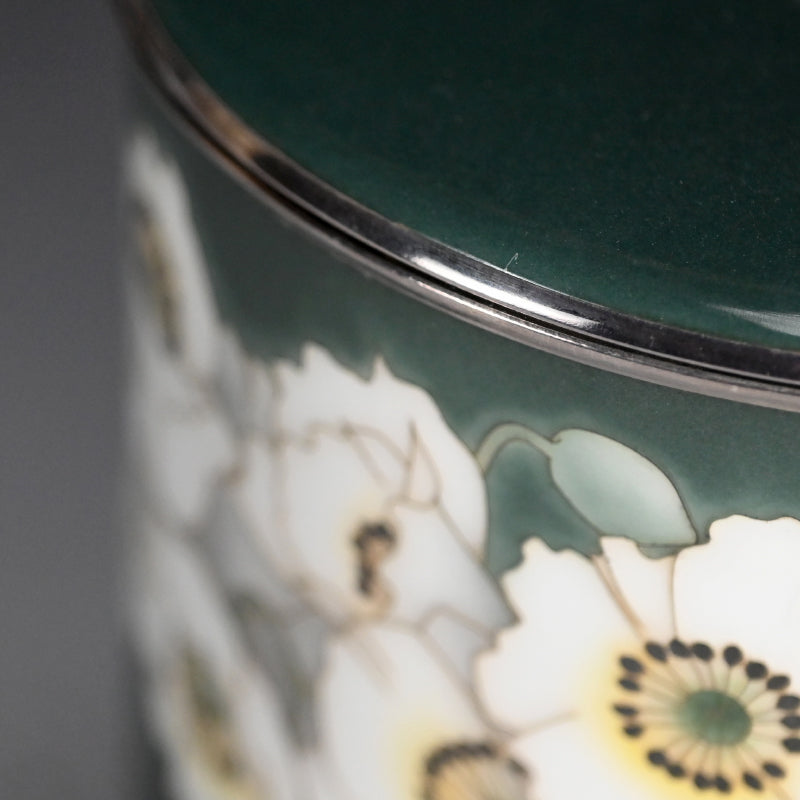 Exhibited Cloisonne Mizusashi ー柴田 明 "七宝水指"