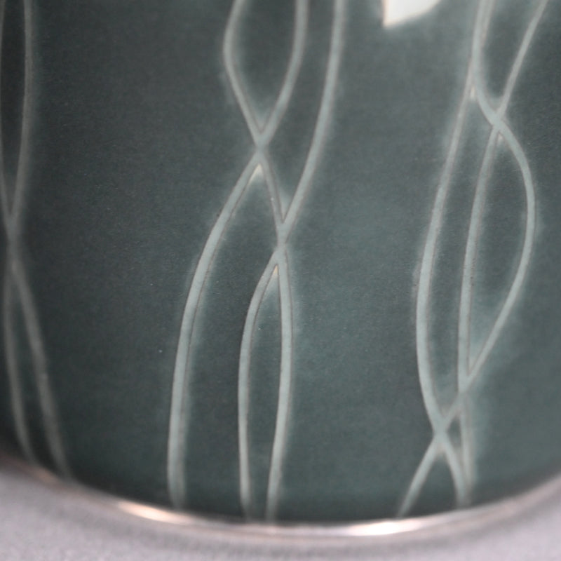 Exhibited Cloisonne Mizusashi ー柴田 明 "七宝水指"