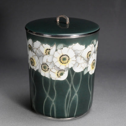 Exhibited Cloisonne Mizusashi ー柴田 明 "七宝水指"