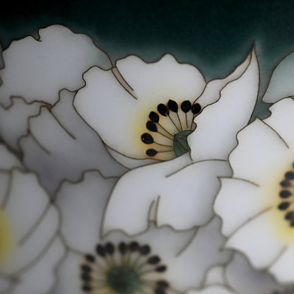 Exhibited Cloisonne Mizusashi ー柴田 明 "七宝水指"