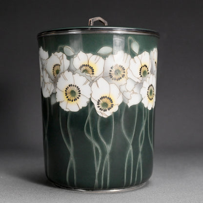 Exhibited Cloisonne Mizusashi ー柴田 明 "七宝水指"