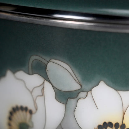 Exhibited Cloisonne Mizusashi ー柴田 明 "七宝水指"