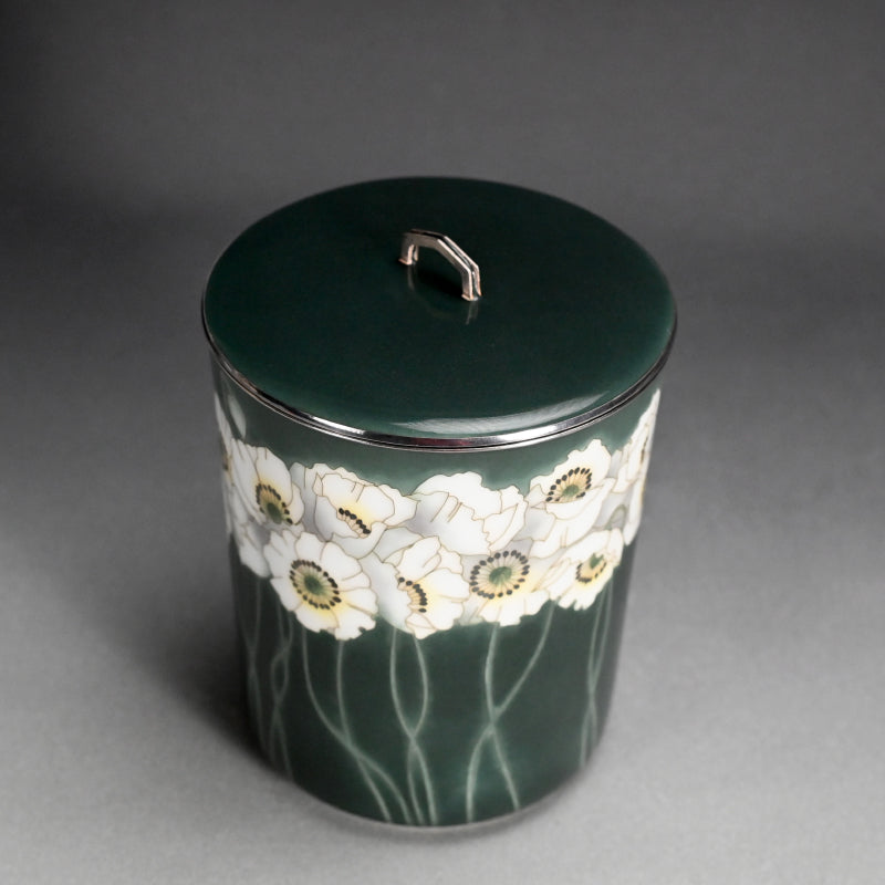 Exhibited Cloisonne Mizusashi ー柴田 明 "七宝水指"