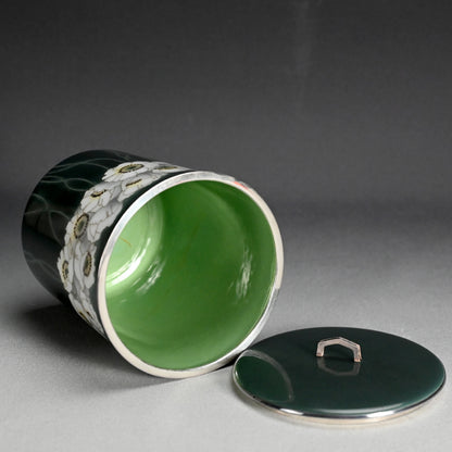 Exhibited Cloisonne Mizusashi ー柴田 明 "七宝水指"