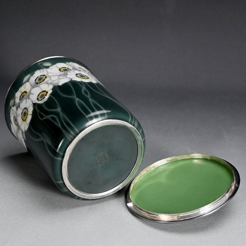 Exhibited Cloisonne Mizusashi ー柴田 明 "七宝水指"