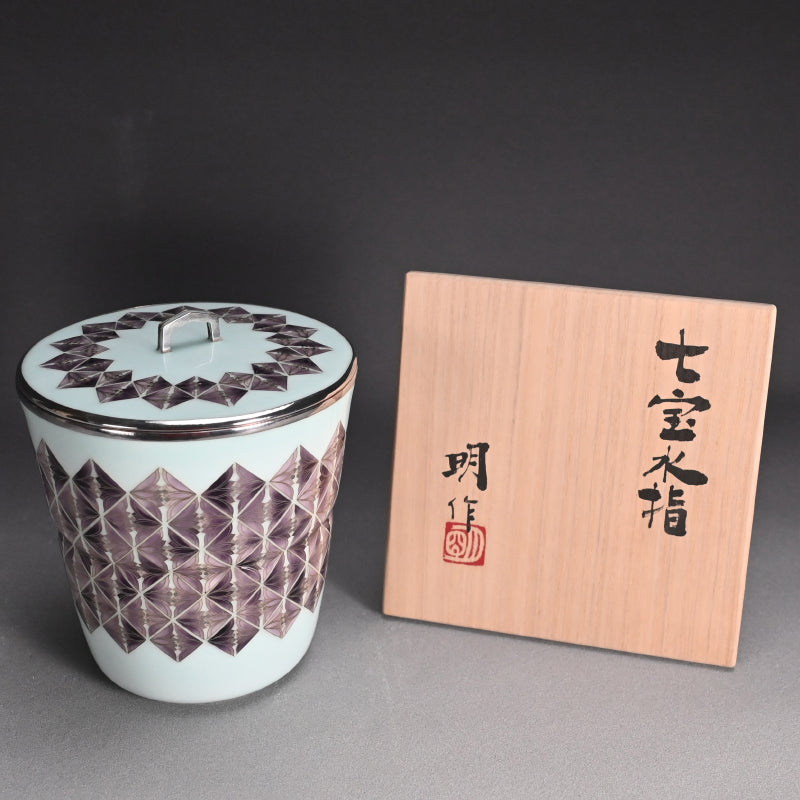 Modern Cloisonne Mizusashi ー柴田 明 “七宝水指”
