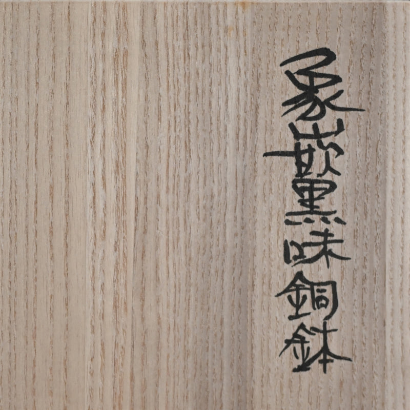 Silver Work Vase ー鹿島 和生 “象嵌黒味銅鉢”