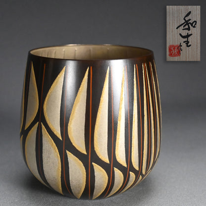 Silver Work Vase ー鹿島 和生 “象嵌黒味銅鉢”