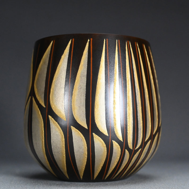 Silver Work Vase ー鹿島 和生 “象嵌黒味銅鉢”