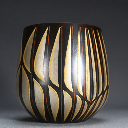 Silver Work Vase ー鹿島 和生 “象嵌黒味銅鉢”