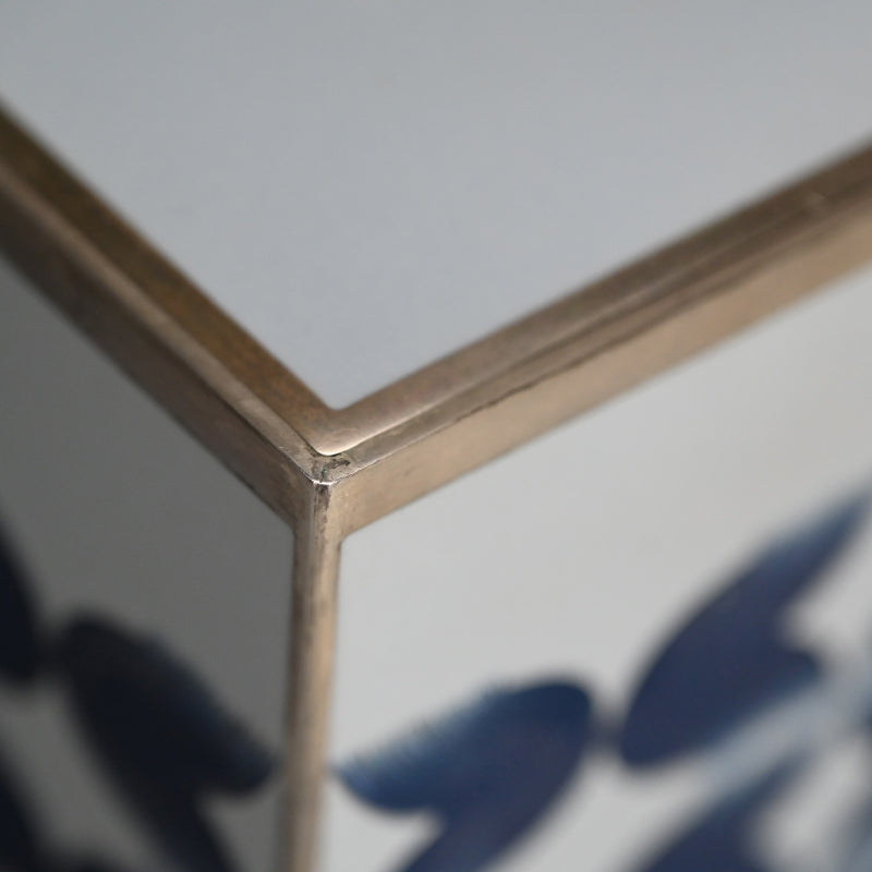 Exhibited Contemporary Cloisonne Mizusashi ー柴田 明 "有線七宝抽象文水指"