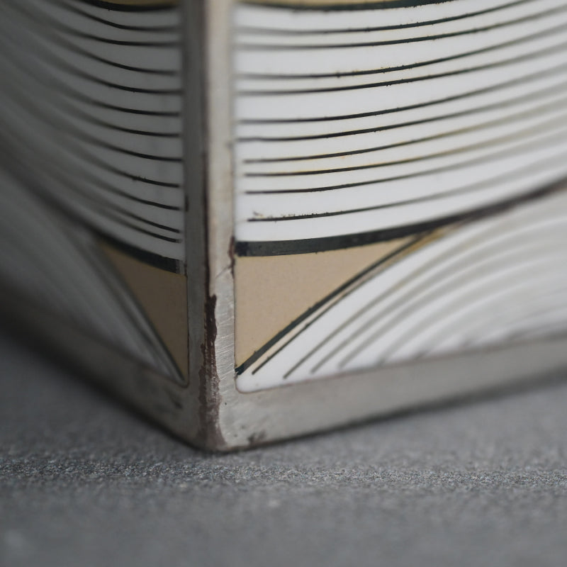 Exhibited Contemporary Cloisonne Mizusashi ー柴田 明 "有線七宝水指"