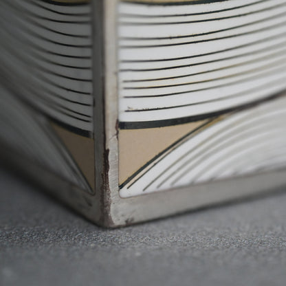 Exhibited Contemporary Cloisonne Mizusashi ー柴田 明 "有線七宝水指"