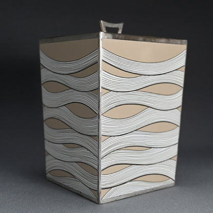 Exhibited Contemporary Cloisonne Mizusashi ー柴田 明 "有線七宝水指"