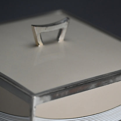 Exhibited Contemporary Cloisonne Mizusashi ー柴田 明 "有線七宝水指"