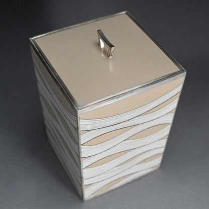 Exhibited Contemporary Cloisonne Mizusashi ー柴田 明 "有線七宝水指"