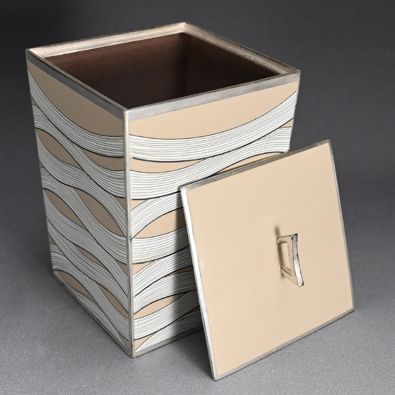 Exhibited Contemporary Cloisonne Mizusashi ー柴田 明 "有線七宝水指"