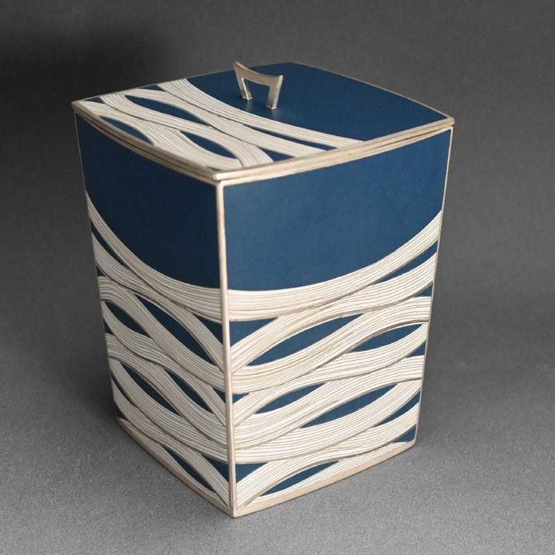 Shippo Mizusashi ー柴田 明 "有線七宝水指"