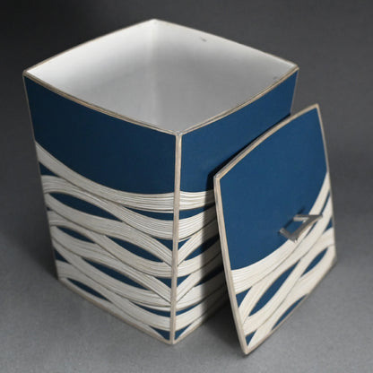 Shippo Mizusashi ー柴田 明 "有線七宝水指"