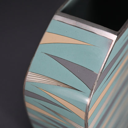 Contemporary Cloisonne, 2017 ー柴田 明 "有線七宝抽象文花器"