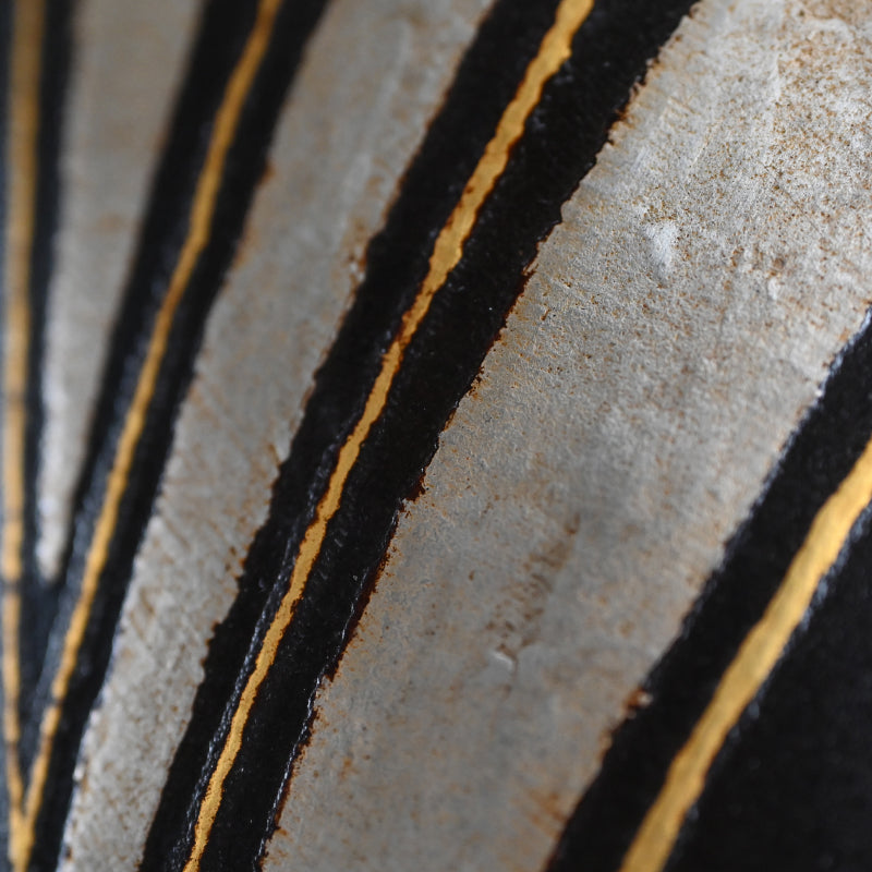 Contemporary Craft Metal-work Vaseー鹿島 和生 "銷盛象嵌鉄花器 炎"