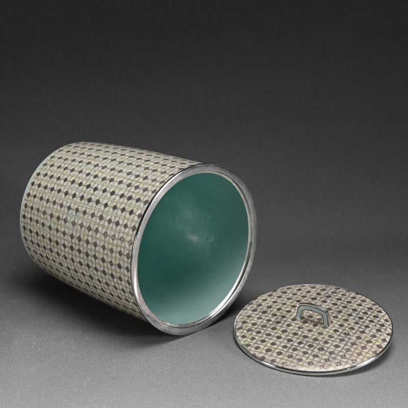 Intense Cloisonne Mizusashi ー柴田 明 "七宝華文水指"