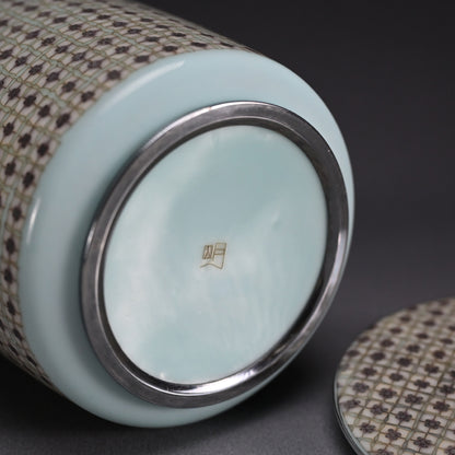 Intense Cloisonne Mizusashi ー柴田 明 "七宝華文水指"