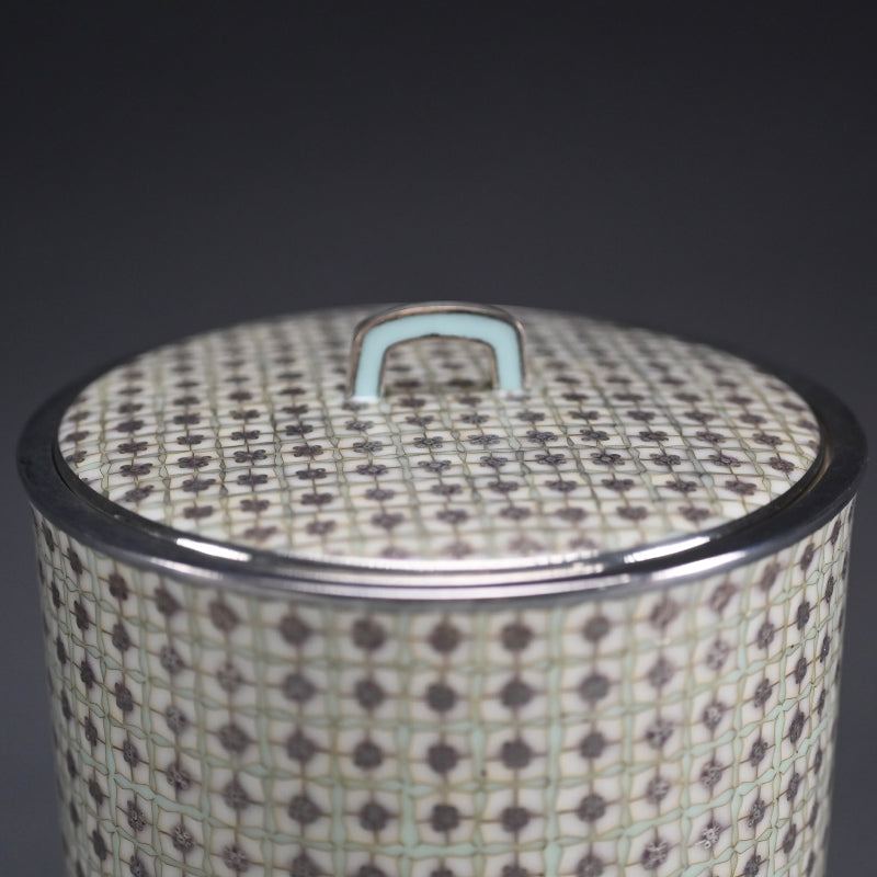 Intense Cloisonne Mizusashi ー柴田 明 "七宝華文水指"