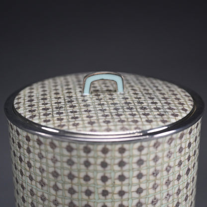 Intense Cloisonne Mizusashi ー柴田 明 "七宝華文水指"