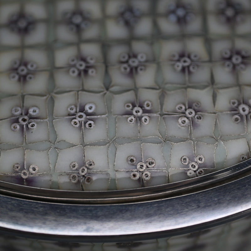 Intense Cloisonne Mizusashi ー柴田 明 "七宝華文水指"