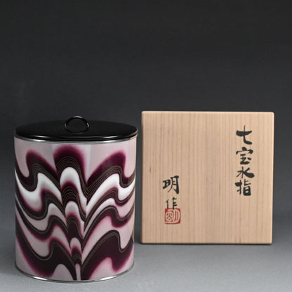 Modern Cloisinne Mizusashi ー柴田 明 "七宝水指"