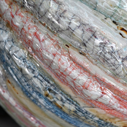 Massive Contemporary Vase ー氏家 昂大 “漆貫入彩 白釉 大壺”