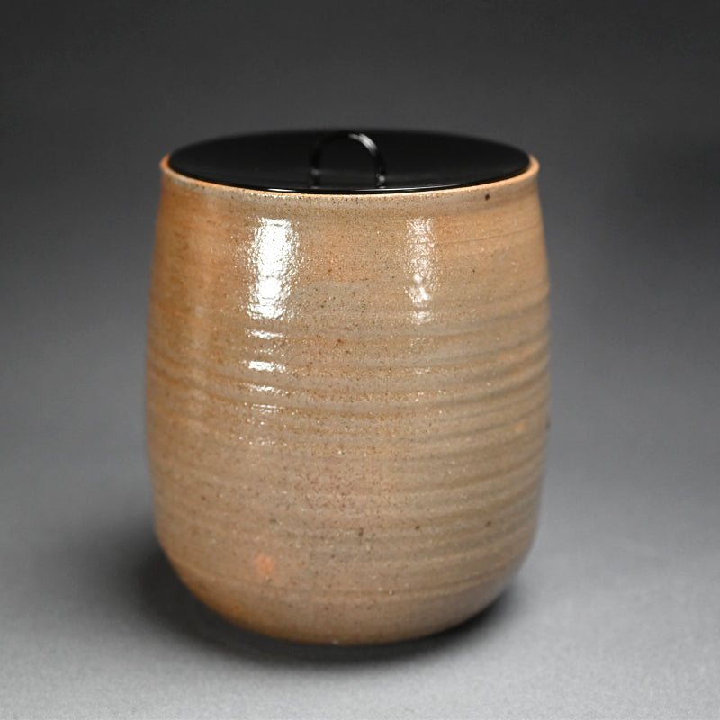 Yatsuhashi (8 bridges) Mizusashi from the Suiogi Kiln of Kobori Sokei