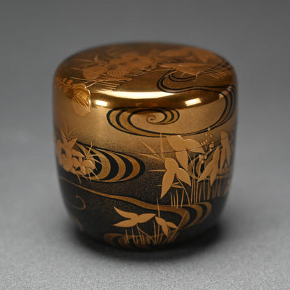 Breathtaking Lacquer Natsume, Water Plants ー和田 瑾斎
