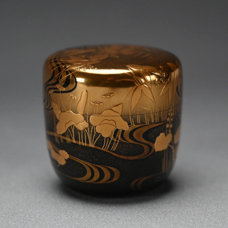Breathtaking Lacquer Natsume, Water Plants ー和田 瑾斎