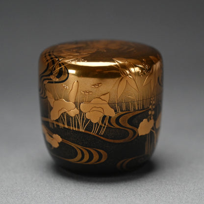 Breathtaking Lacquer Natsume, Water Plants ー和田 瑾斎