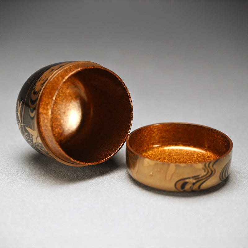 Breathtaking Lacquer Natsume, Water Plants ー和田 瑾斎