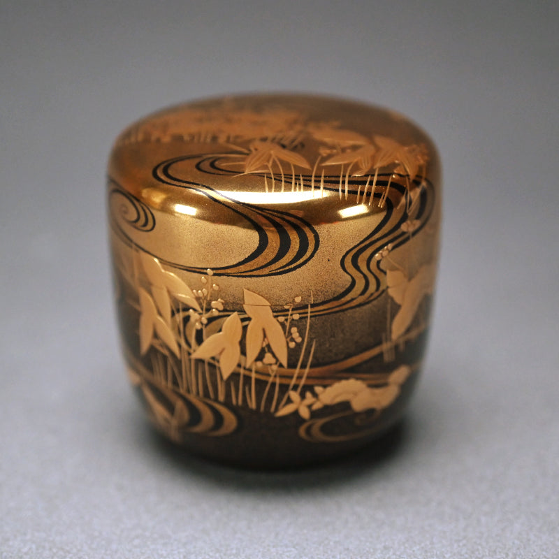 Breathtaking Lacquer Natsume, Water Plants ー和田 瑾斎