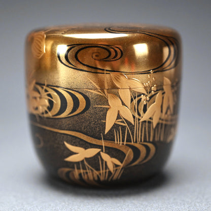 Breathtaking Lacquer Natsume, Water Plants ー和田 瑾斎