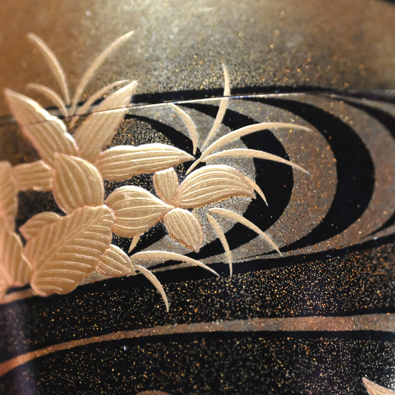 Breathtaking Lacquer Natsume, Water Plants ー和田 瑾斎