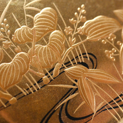 Breathtaking Lacquer Natsume, Water Plants ー和田 瑾斎