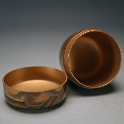 Superb Lacquer Natsume Crashing Waves ー野村 大仙 "鳴門蒔絵棗"